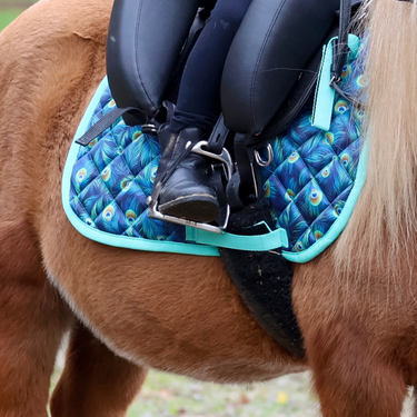 Peacock Saddle Pad - Mini