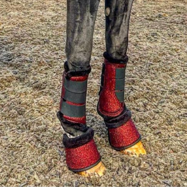 Sparkle Overreach Boots Ruby