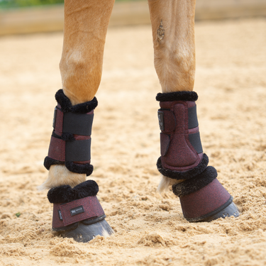 Sparkle Brushing Boots Merlot