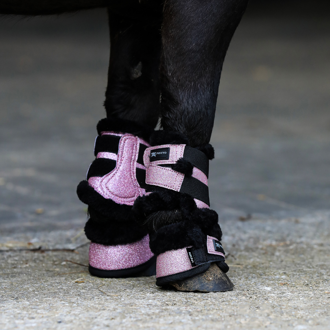 Brushing Boots Glitter Over Reach Boots Sparkle Overreach Boots