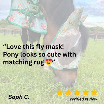 Happy Avo Fly Mask - Pony, Mesh